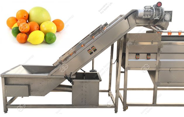Fruit Washing Waxing Drying Sorting Machine Line