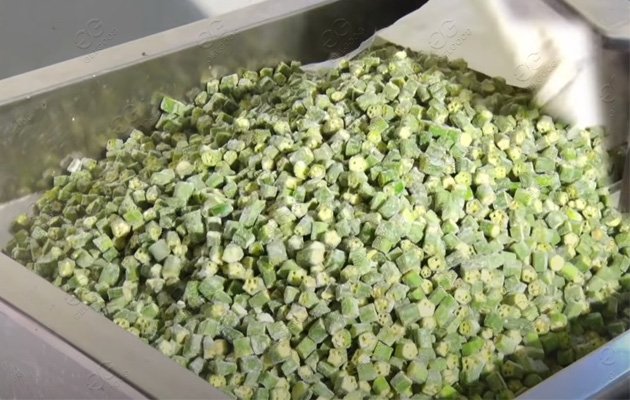 frozen okra production line