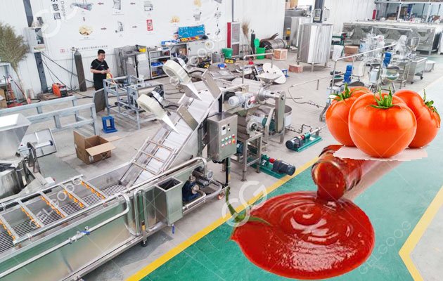 production line for tomato paste making